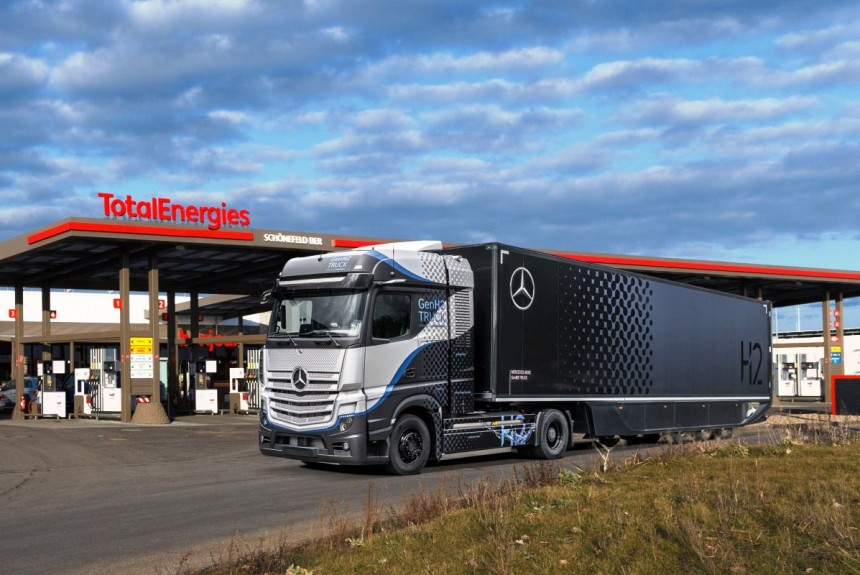 TotalEnergies и Air Liquide планируют совместно построить в Европе крупную сеть водородных заправок для грузовиков
